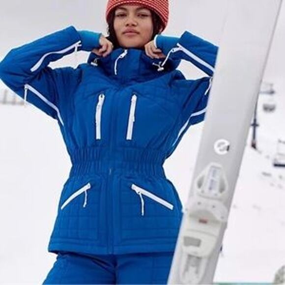 Free People All Prepped blue Ski jacket size XL - Picture 1 of 5
